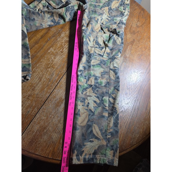 Vintage  Camo Double Knee Cargo Pants Men's 34x36 Hunting USA Made Adjustable - Picture 8 of 13